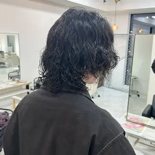 パーマ メンズ 🥀YUIHA🥀 テザインカラー♥のヘアスタイル