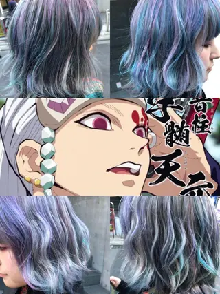 ミディアム 原宿サロン代表 デザインカラー伊藤卓のヘアスタイル