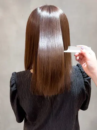 ミディアム 縮毛矯正/韓国ヘア /レイヤー🎀ミズキのヘアスタイル