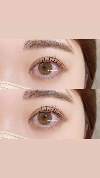 ショート カラー パーマ ヘアアレンジ メンズ キッズ ネイル マツエク・マツパ アイブロウ 𝑹 eyelashのマツエク・マツパデザイン