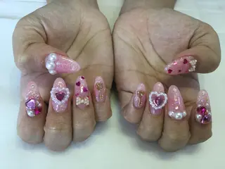 ネイル 💎🐰 saki. m 🐰💎のネイルデザイン