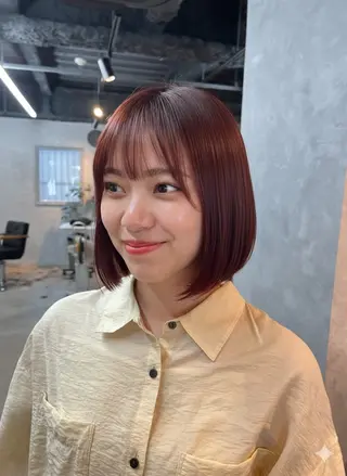 ショート 小山洋次/阪急茨木/ 透明感カラーショートのヘアスタイル