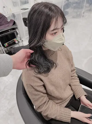 ロング カラー ヘアアレンジ EMANON池袋3rd所属・ブリーチなしカラー｜ なおき｜池袋美容師のヘアスタイル