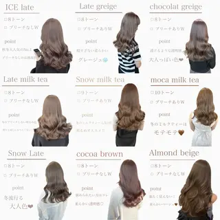 カラー 表参道店大人っぽ ブラウン🪞TOWAのヘアスタイル