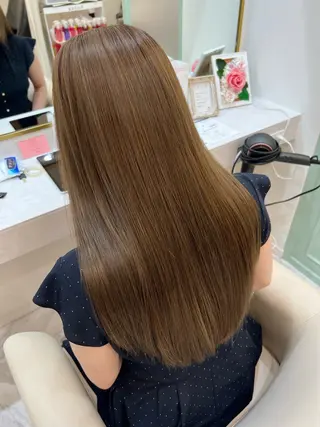 ロング カラー Qmee所属・Shun 透明感カラ ー/似合わせカットのヘアスタイル