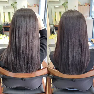 セミロング stoke TOKYO所属・野村 果音(カノン)のヘアスタイル