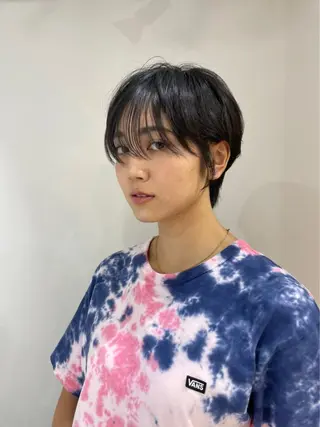 ショート レイヤーパーマ＊ 顔まわり似合わせのヘアスタイル