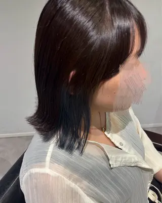 ミディアム 長尾ゆりの/ボブ/ ベージュ/ハイトーンのヘアスタイル