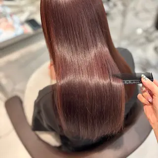 ロング MANA艶髪 暖色カラー/髪質改善のヘアスタイル