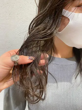 セミロング カラー ヘアアレンジ パーマ指名No1 /namiのヘアスタイル