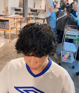 パーマ メンズ メンズパーマ 特化/中川拓也のヘアスタイル