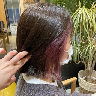 ミディアム カラー 透明感カラー🌈 菊池 結衣のヘアスタイル