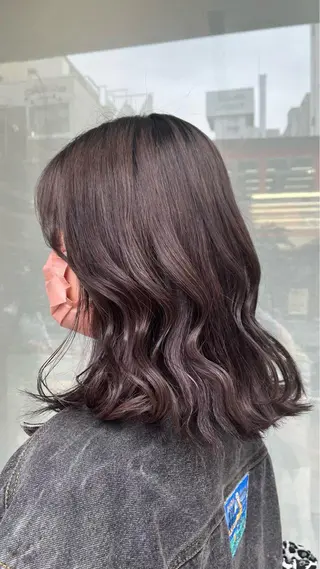 ミディアム mai🤍縮毛酸性ス トレート/アイリストのヘアスタイル