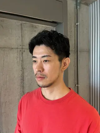 ショート パーマ メンズ 髪質改善・艶カラー・ ボブ・リクト💥のヘアスタイル
