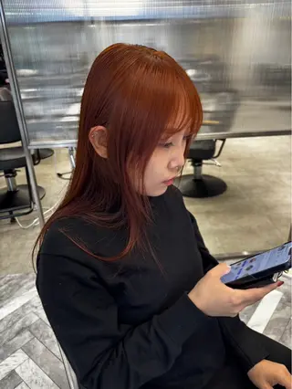 カラー 酸性ストレート /ハイトーン/つばさのヘアスタイル