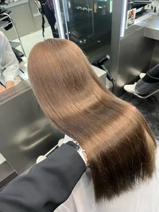 ロング カラー ヘアアレンジ ハイトーン/透明感 髪質改善/rinaのヘアスタイル