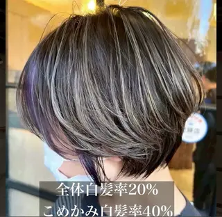 ショート カラー and gray.所属・MAKIKO Iのヘアスタイル