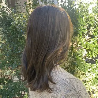 セミロング カラー YUMEKA🩶/ 透明感カラー🥣のヘアスタイル