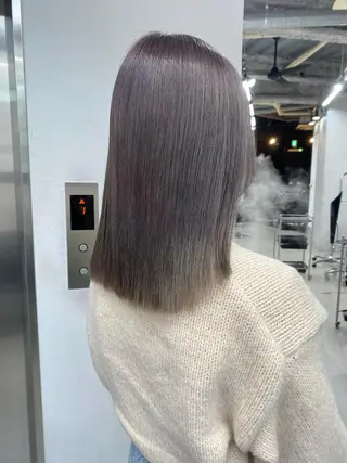 ミディアム カラー 🧸艶々韓国ヘア 🧁mizunaのヘアスタイル