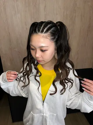 ロング ヘアアレンジ 産休中です 艶カラー♡オカのヘアスタイル