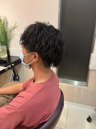 ショート パーマ メンズ トータルビューティー K:R鶴川のヘアスタイル