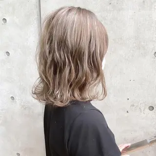 ミディアム カラー パーマ ヘアアレンジ キッズ ネイル マツエク・マツパ uno pulir所属・トップスタイリスト 永尾拓也のヘアスタイル