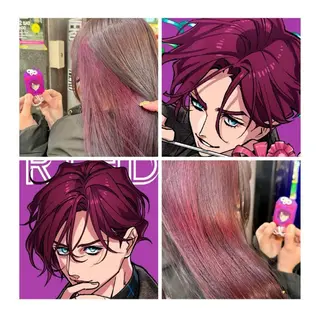 ミディアム カラー GARU-ガル-所属・TSUNO🦖 派手髪/オタク美容師のヘアスタイル