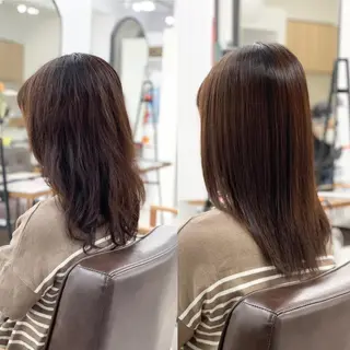 ミディアム パーマ 🧸縮毛矯正特化 金澤 彩香🎀のヘアスタイル