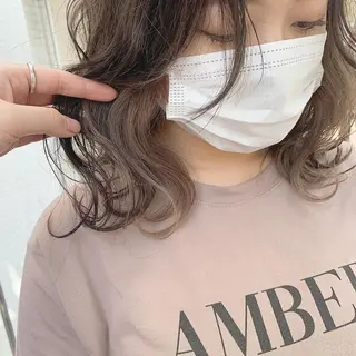ミディアム カラー 韓国ヘア🦋 MIYUのヘアスタイル