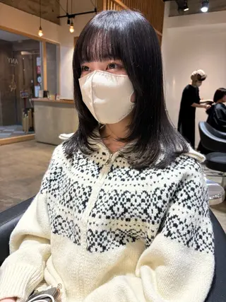 セミロング 🤎カット/ブリーチ /縮毛矯正/大宮🤎のヘアスタイル