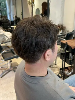 ショート パーマ メンズ BATON所属・なかじま しほののヘアスタイル