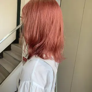 ミディアム カラー 水野 雪 /パーマ/暖色カラーのヘアスタイル