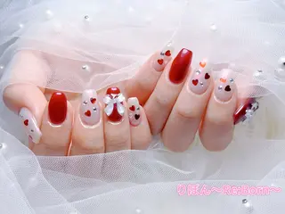 ミディアム りぼん Re:Bonrのネイルデザイン