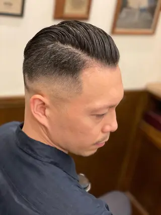 ミディアム メンズ 大久保 竣太のヘアスタイル