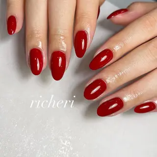 ミディアム ネイル richeri beautyのネイルデザイン