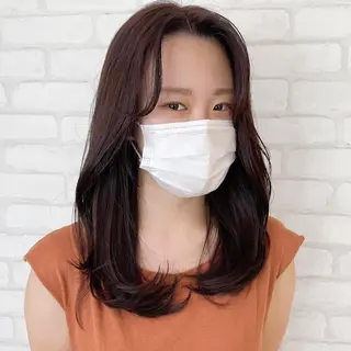 セミロング カラー abilita AZUSAのヘアスタイル