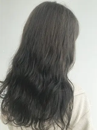 ロング カラー 神奈川大学最寄り白楽 三本松巧のヘアスタイル