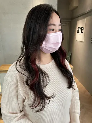 ロング カラー しのはら まどかのヘアスタイル