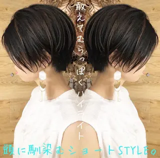 ショート カラー テトネ タカシのヘアスタイル