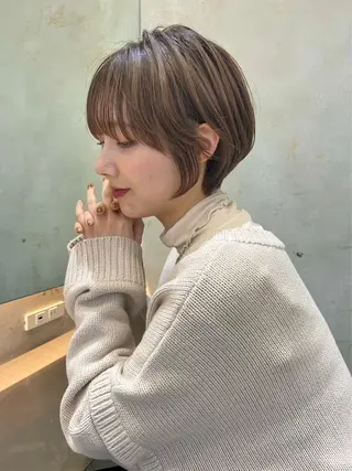 ショート ANFINI所属・さくら/縮毛矯正 カラー/カット✂️のヘアスタイル