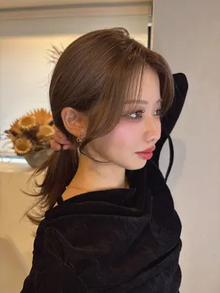 ロング akane/ 縮毛矯正/暖色のヘアスタイル