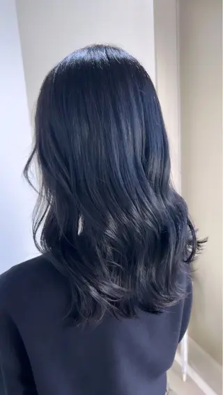 セミロング カラー EIGHT　樹梨 ／韓国ヘア🩶のヘアスタイル