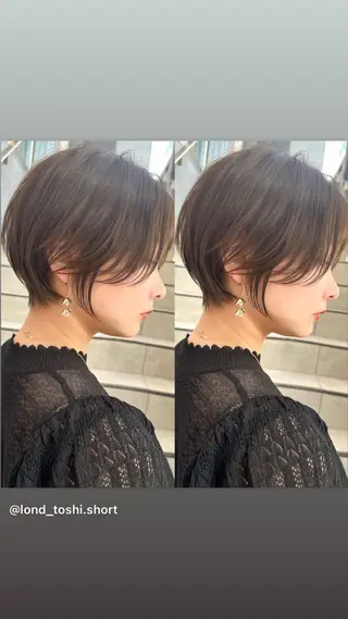 ショート レイヤー❣️縮毛矯正 川村利幸のヘアスタイル