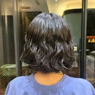 ショート パーマ 韓国風/コテ巻き風 パーマ/るい🌿のヘアスタイル