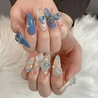 ネイル 🎀nana🫧 ワンホンネイル🎀のネイルデザイン