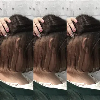 ミディアム カラー 金沢 広美のヘアスタイル