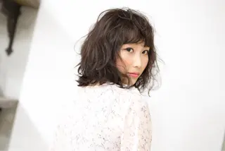 ミディアム カラー パーマ オーナースタイリスト 佐藤のヘアスタイル