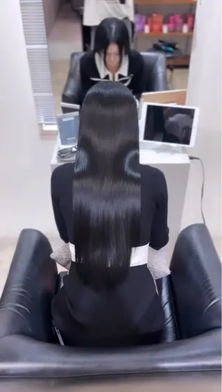 ロング カラー 髪質改善/ 艶カラー【心斎橋】のヘアスタイル