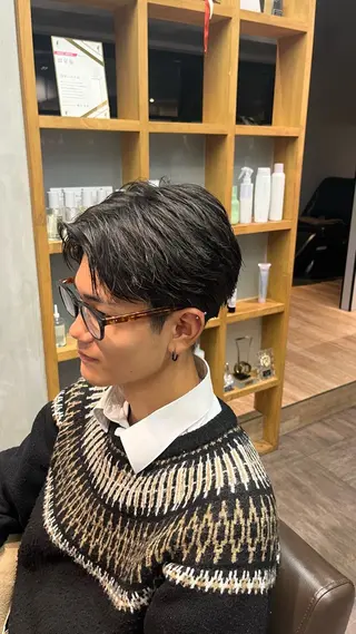 メンズ メンズカット パーマ飯野友喜のヘアスタイル