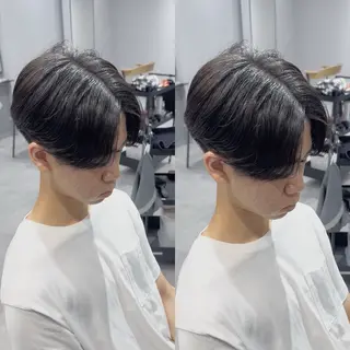 パーマ メンズ センターパート ／植田のヘアスタイル